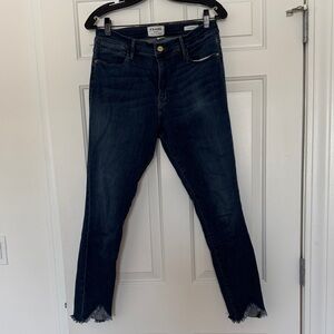 Frame Denim Women's Dark Blue Ankle Jeans